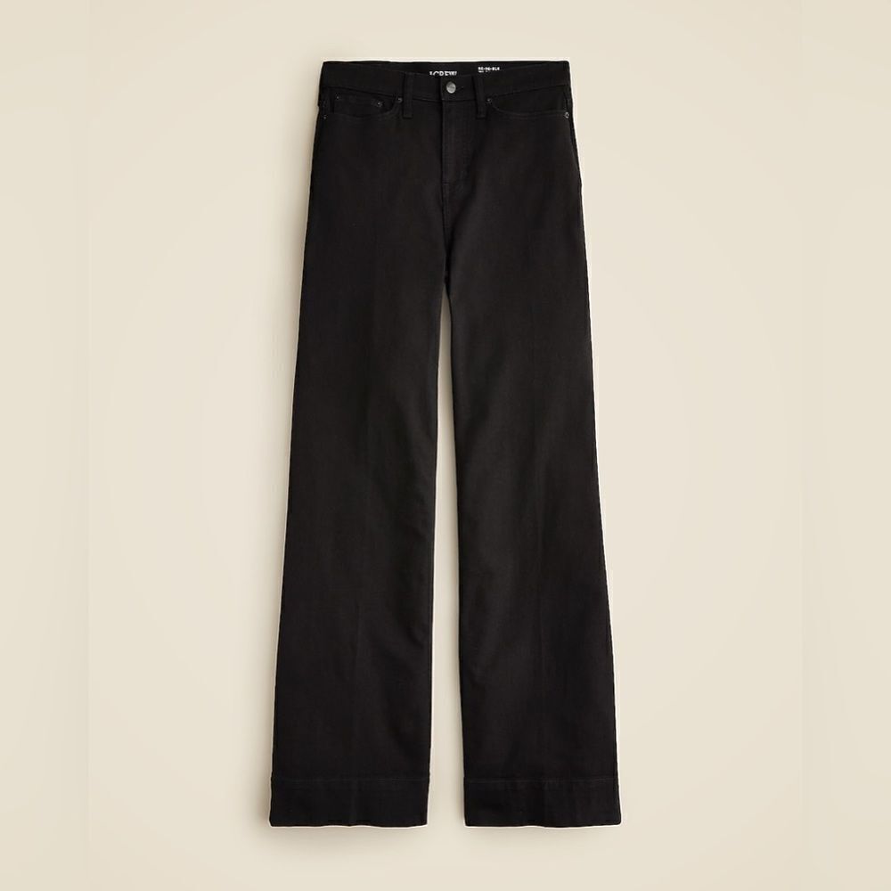 NWT J CREW Denim trouser in 1996 semi-stretch in black - Picture 3 of 6